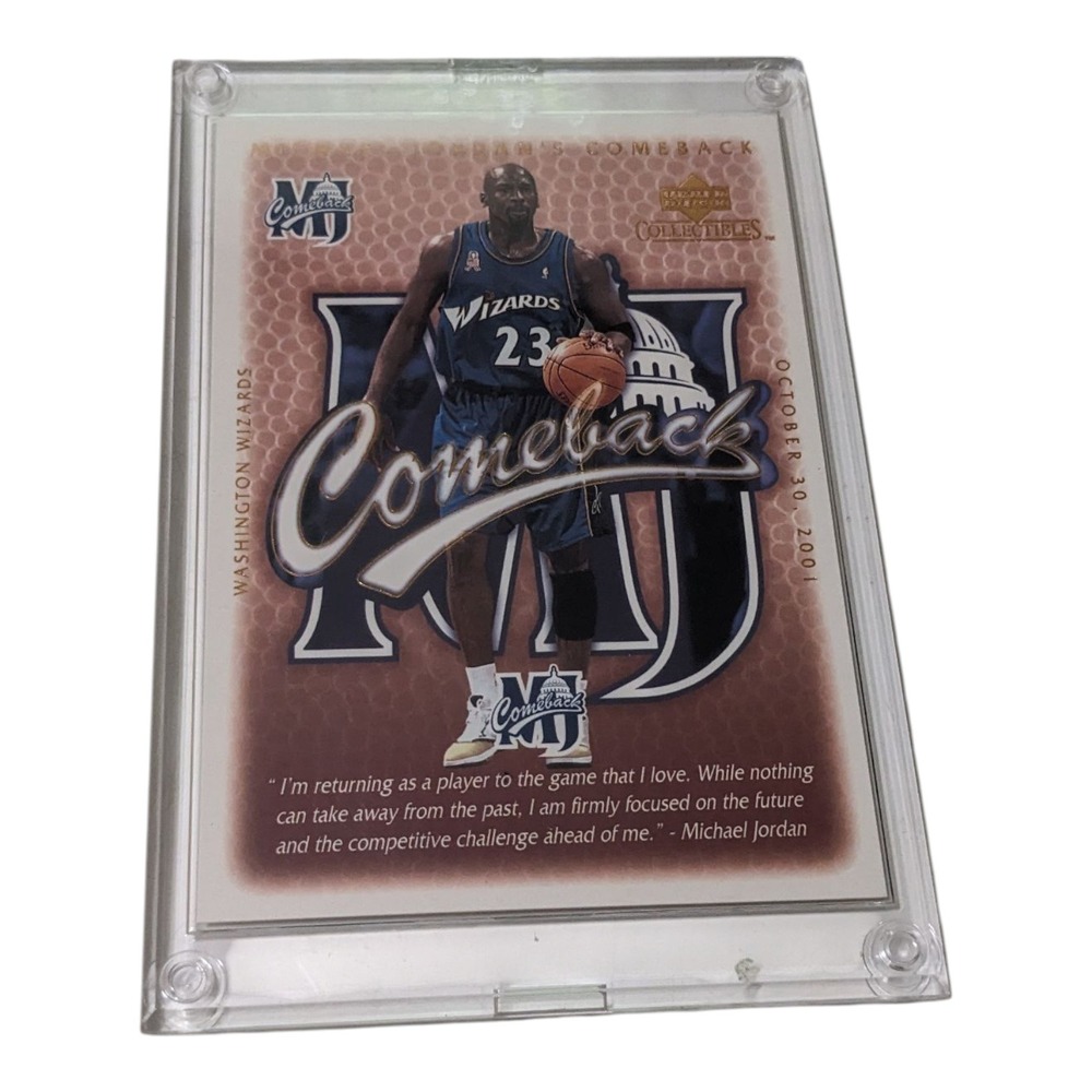 Michael Jordan‎ Upper Deck Card Wizards Comeback Limited Edition /23000